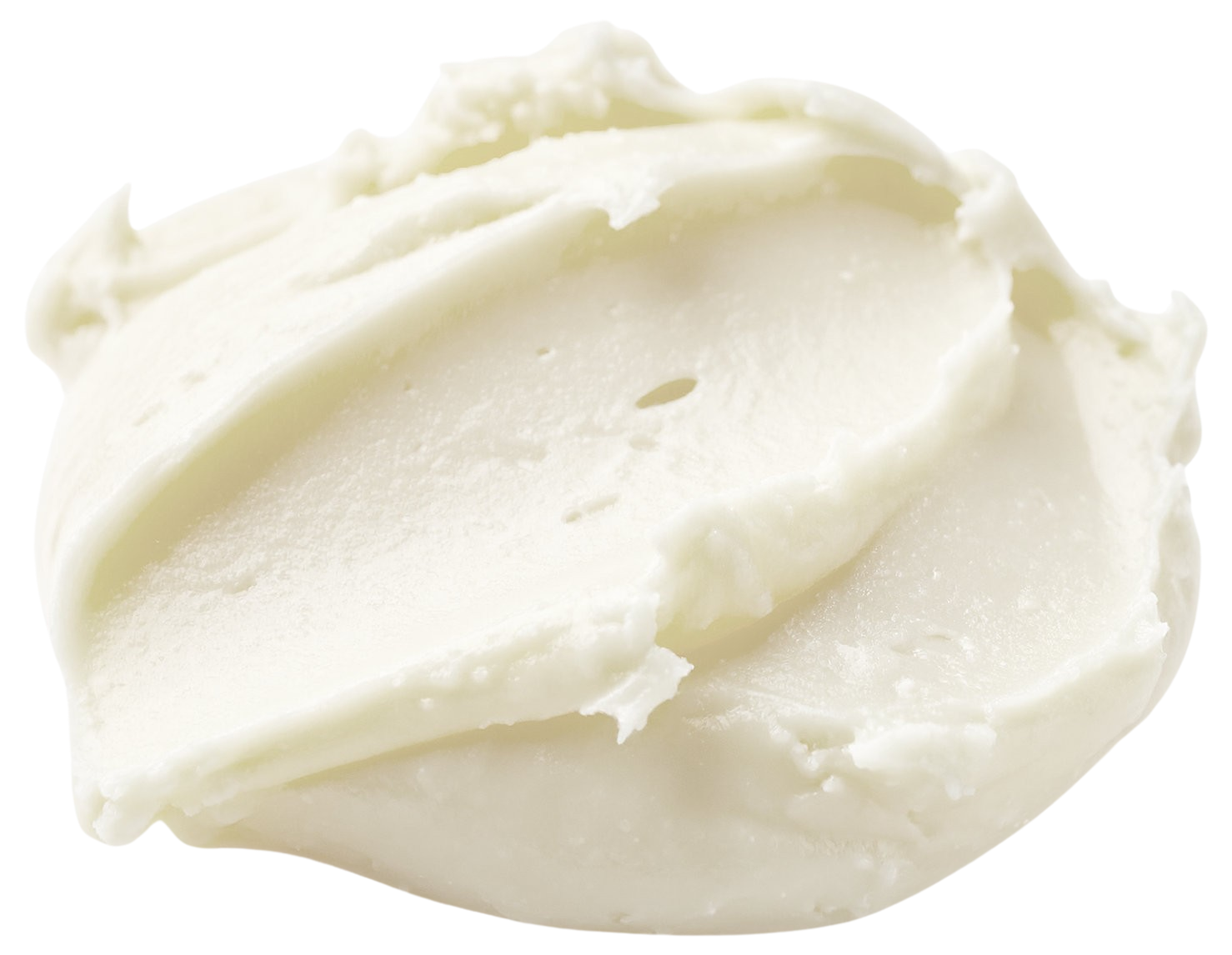 the balm, slumbero tallow cream, shown as a swirl